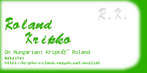 roland kripko business card